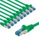 CAT 6A cavo patch, S/FTP (PiMF), 2 m, Verde, kit da 10 WE69374 Goobay