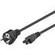 Cavo di rete con spina di terra, 1,8 m, nero WE93586 Goobay