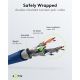 CAT 6A cavo patch, S/FTP (PiMF), 5 m, blu, kit da 5 WE67532 Goobay