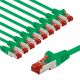 CAT 6 cavo patch, S/FTP (PiMF), 3 m, Verde, kit da 10 WE67509 Goobay