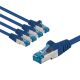 CAT 6A cavo patch, S/FTP (PiMF), 5 m, blu, kit da 5 WE67532 Goobay
