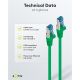 CAT 6A cavo patch, S/FTP (PiMF), 5 m, Verde, kit da 5 WE69372 Goobay