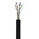 CAT 6 cavo di rete per esterni, U/UTP, nero WE57293 Goobay
