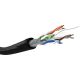 CAT 6 cavo di rete per esterni, U/UTP, nero WE57293 Goobay