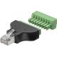 Morsettiera a 8 pin > Spina RJ45 (8P8C) WE76736 Goobay