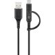 Cavo combinato di carica e sincronizzazione (con USB A a Micro-USB & USB-C) WE71892 Goobay