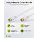 Cavo antenna SAT (80 dB), doppia schermatura WE67289 Goobay