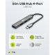 Hub USB Slim a 4 porte, da USB-C a USB-C/USB-A, USB 3.2 WE74459 Goobay