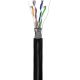 CAT 5e cavo di rete per esterni, SF/UTP, nero WE57296 Goobay