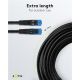 CAT 6A/6A cavo patch per uso esterno, U/UTP, nero WE55437 Goobay