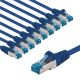 CAT 6A cavo patch, S/FTP (PiMF), 5 m, blu, kit da 10 WE67536 Goobay