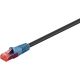 CAT 6 cavo patch per uso esterno, U/UTP, nero WE94389 Goobay