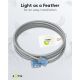 CAT 6A cavo patch ultra-flessibile, slim, U/UTP, grigio WE74228 Goobay