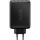 Caricatore rapido multiporta USB-C PD GaN (100 W) nero WE65555 Goobay