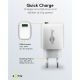 Caricatore rapido USB-A QC (18 W) bianco WE61672 Goobay