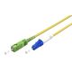 Cavo in fibra ottica, Singlemode (OS2) Yellow, giallo (Simplex), 15 m WE59653 Goobay