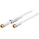 Cavo antenna SAT piatto (80 dB), doppia schermatura, protetto dalle intemperie WE67298 Goobay