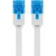 CAT 6A cavo patch piatto, U/UTP, bianco WE96380 Goobay