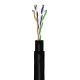 Set cavi di rete per esterni CAT 6A, U/UTP, nero WE55440 Goobay