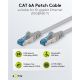 CAT 6A cavo patch, S/FTP (PiMF), grigio, 10 m WE93701 Goobay