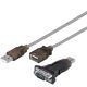 Adattatore da USB a RS232 seriale mini, Trasparente WE93128 Goobay