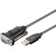 Adattatore da USB a porta seriale, trasparente WE95435 Goobay