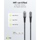 Cavo tessile Lightning a USB-C con connettori in metallo, 0,5 m WE49270 Goobay