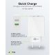 Caricatore rapido doppio USB-A QC (28 W) bianco WE44957 Goobay