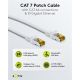 RJ45 cavo patch CAT 6A S/FTP (PiMF), 500 MHz, con cavo grezzo CAT 7 , bianco WE91099 Goobay