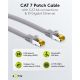 RJ45 cavo patch CAT 6A S/FTP (PiMF), 500 MHz, con cavo grezzo CAT 7 , grigio WE91657 Goobay