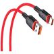 Cavo per ricarica e sincronizzazione type C 1m 5A rosso JA019 F4415 Jokade