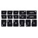 Adesivi per Riparazione Pulsanti Clima Audi A4/B6/B7 (2000-2004) - 2 Pezzi 20040 