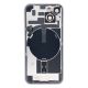 Cover posteriore in vetro per iPhone 14 Plus con supporto flash e ricarica wireless – Blu B8066 