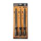 Set di lime in acciaio 3 pezzi 20cm TL9830 Toolmak