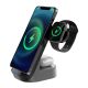 Stazione di Ricarica Wireless 3 in 1 con Supporto da Scrivania 15W F4690 Kakusiga
